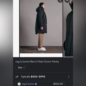 rag and bone down parka
